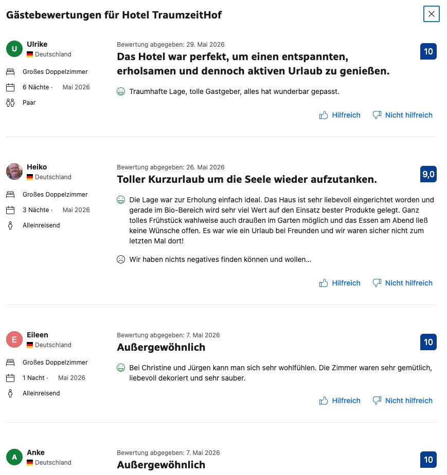 Hotel_TraumzeitHof_Bewertungen_Booking